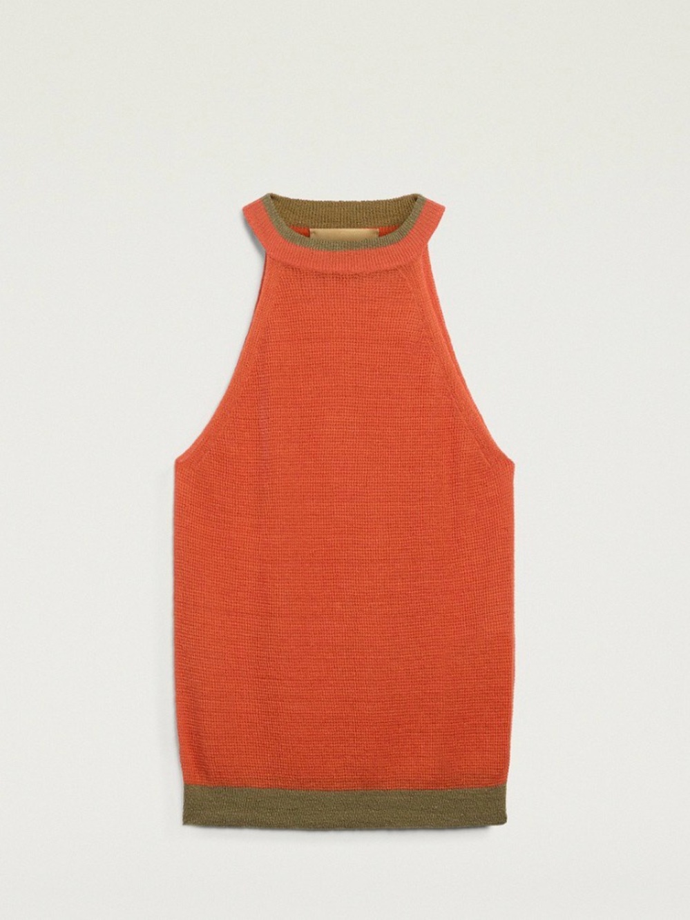 Momoni pink/ orange fusion halter top